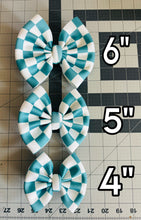 Load image into Gallery viewer, 4” Checkered Scuba Bow
