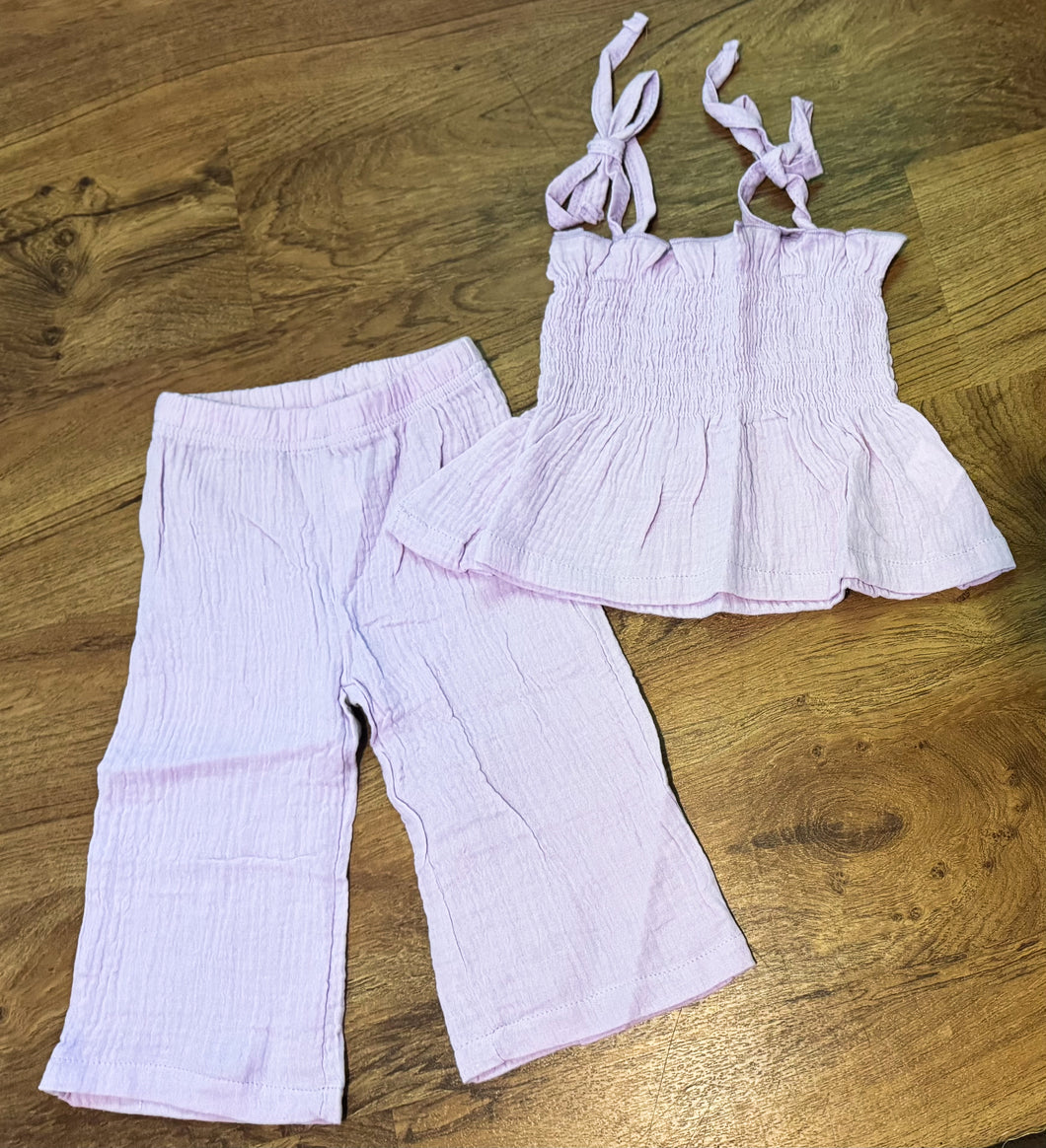 Purple Linen Set